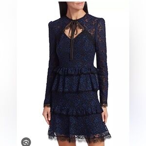 NWT Monique Luhillier lace dress 14